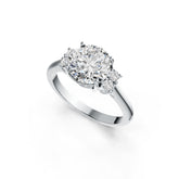 Sterling Silver Semi Mount Ring Setting Round RD 10x10mm DHJ
