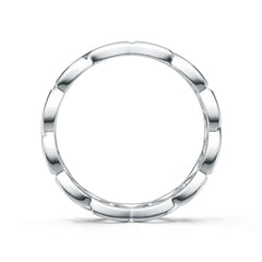 Sterling Silver Celtic Knot Eternity Band Ring