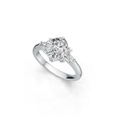 Sterling Silver Semi Mount Ring Setting Oval OV 10X8mm White Topaz M0075DK21205R - Syzjewelry