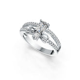 Sterling Silver Semi Mount Ring Setting Oval OV 7X5mm DHJ