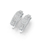 Sterling Silver Semi Mount Earrings Setting Round RD 4x4mm DHJ