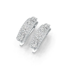 Sterling Silver Semi Mount Earrings Setting Round RD 4x4mm DHJ