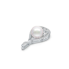 Sterling Silver Semi Mount Pendant Setting Round RD 8.5mm DHJ