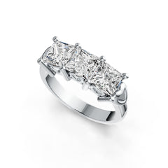 Sterling Silver Semi Mount Ring Setting Princess SQ 5.5X5.5mm DHJ