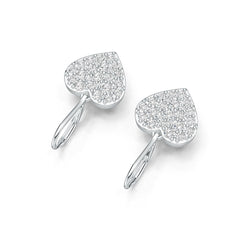 Sterling Silver Semi Mount Earrings Setting Round RD 2.5mm White Topaz DHJ