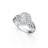 Sterling Silver Semi Mount Ring Setting Round RD 8x8mm DHJ