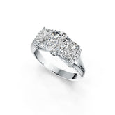 Sterling Silver Semi Mount Ring Setting Oval OV 8X6mm DHJ