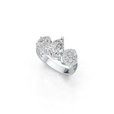 Sterling Silver Semi Mount Ring Setting Pear PE 10X8mm CU 5X5mm - Syzjewelry