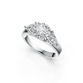 Sterling Silver Semi Mount Ring Setting Round RD 8X8mm PE 7X5mm DHJ