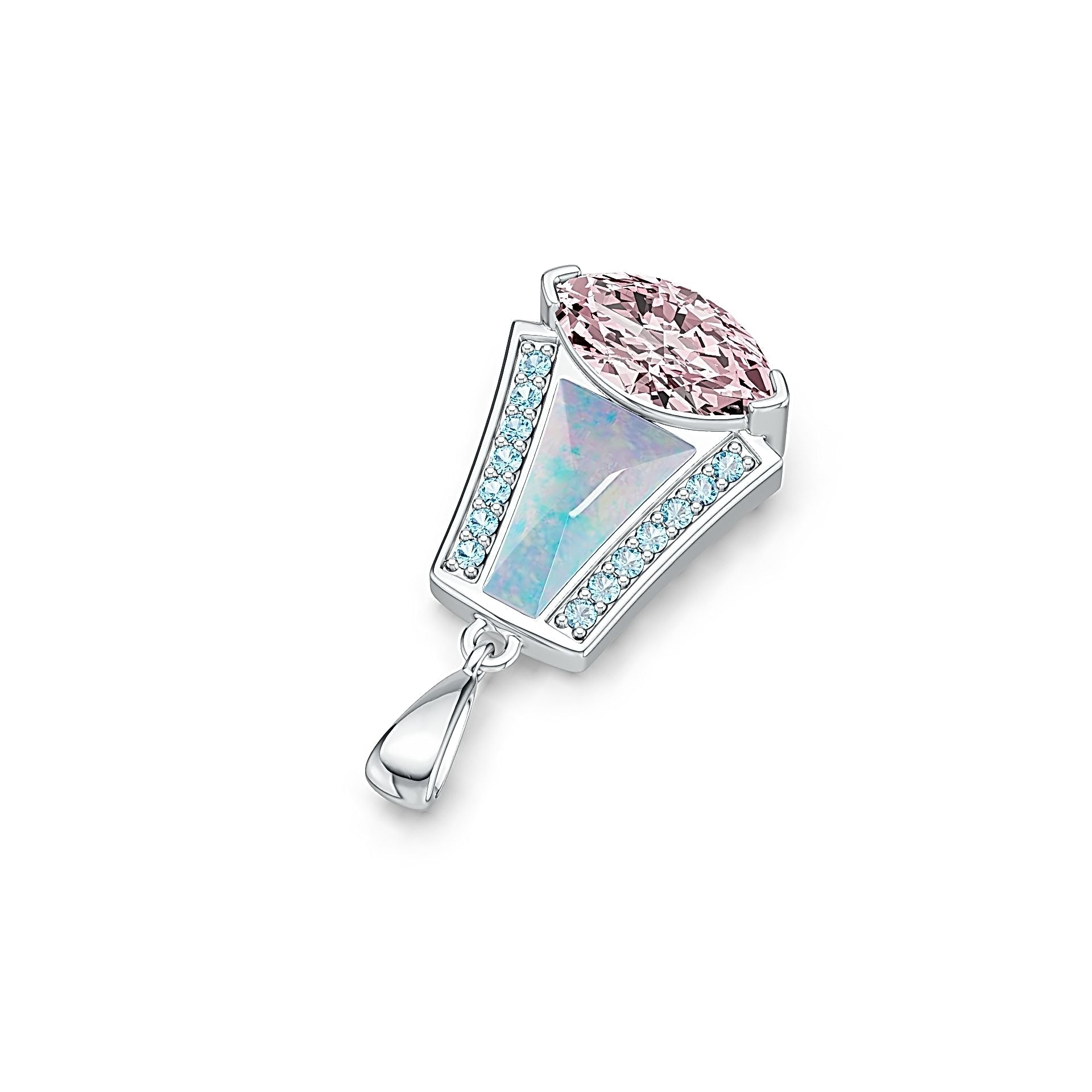 Sterling Silver Semi Mount Pendant Setting Marquise MQ 12X6mm DHJ