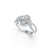 Sterling Silver Semi Mount Ring Setting Round RD 3.5mm DHJ
