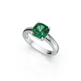 Sterling Silver Semi Mount Ring Setting Cushion CU 8X8mm DHJ