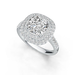 Sterling Silver Semi Mount Ring Setting Cushion CU 8X8mm Syzjewelry