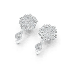 Sterling Silver Semi Mount Earrings Setting Pear PE 5X3mm PE 4X3mm DHJ