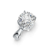 Sterling Silver Semi Mount Pendant Setting Round RD 9x9mm - Syzjewelry