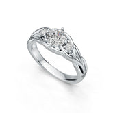 Sterling Silver Semi Mount Ring Setting Cushion CU 5.5X5.5mm DHJ