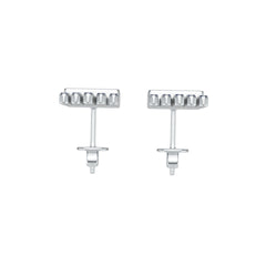 Sterling Silver Royal Blue Sapphire Earrings Fringe Drop Baguette BG 4x2mm