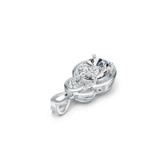 Sterling Silver Semi Mount Pendant Setting Oval OV 10X8mm DHJ