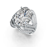 Sterling Silver Semi Mount Ring Setting Oval OV 16X12mm DHJ
