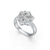 Sterling Silver Semi Mount Ring Setting Round RD 9.5mm DHJ