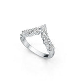 Sterling Silver Semi Mount Ring Setting Round RD 4x4mm 7 Stone Ring DHJ