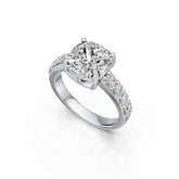 Sterling Silver Semi Mount Ring Setting Cushion CU 9X9mm DHJ
