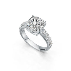 Sterling Silver Semi Mount Ring Setting Cushion CU 9X9mm DHJ