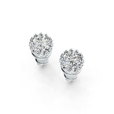Sterling Silver Semi Mount Earrings Setting Round RD 6x6mm Stud - Syzjewelry