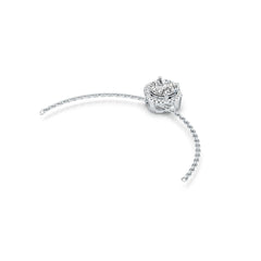 Sterling Silver Semi Mount Pendant Setting Round RD 8x8mm DHJ