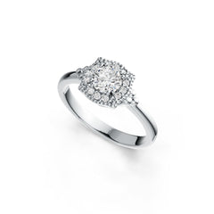 Sterling Silver Semi Mount Ring Setting Round RD 5x5mm DHJ