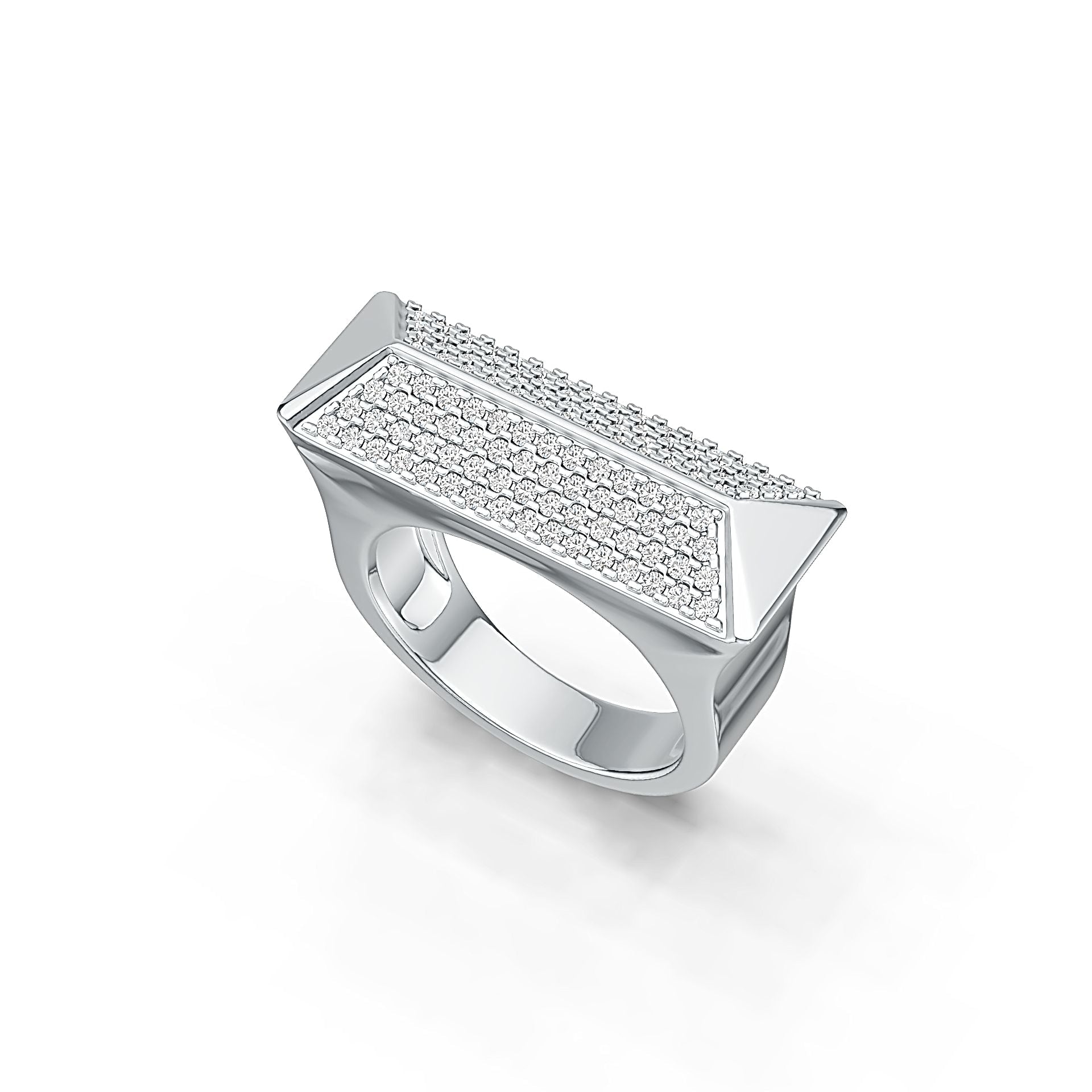 Sterling Silver Semi Mount Ring Setting Round RD 1.2mm DHJ