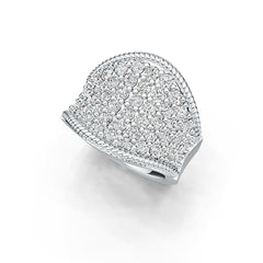 Sterling Silver Semi Mount Ring Setting Round RD 2.5mm DHJ