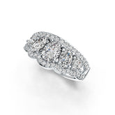 Sterling Silver Semi Mount Ring Setting Oval OV 7X5mm OV 6X4mm OV 4X3mm Tiara Theme DHJ