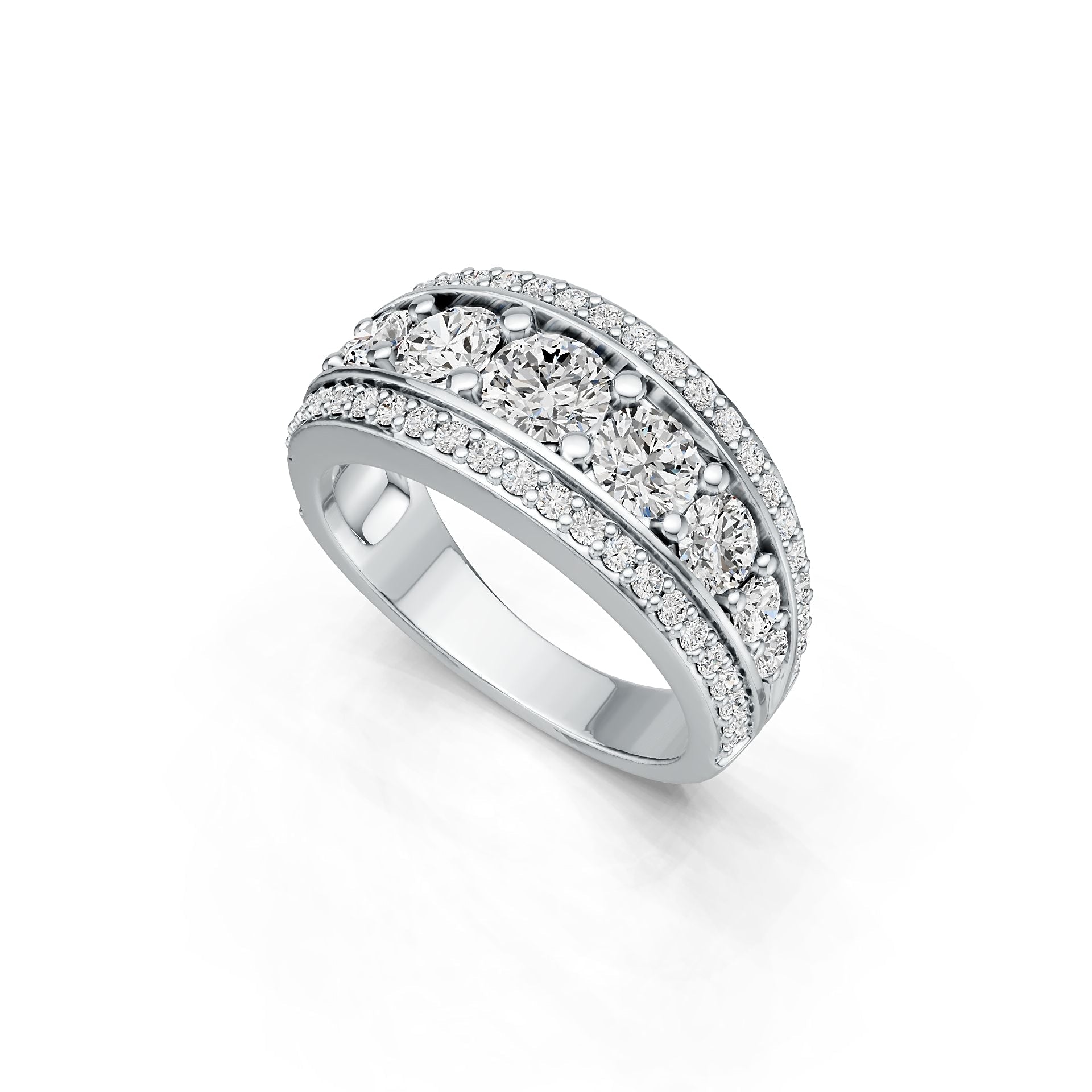 Sterling Silver Semi Mount Ring Setting RD 4.5x4.5 4x4 3.5x3.5 2.5x2.5 2x2mm Syzjewelry