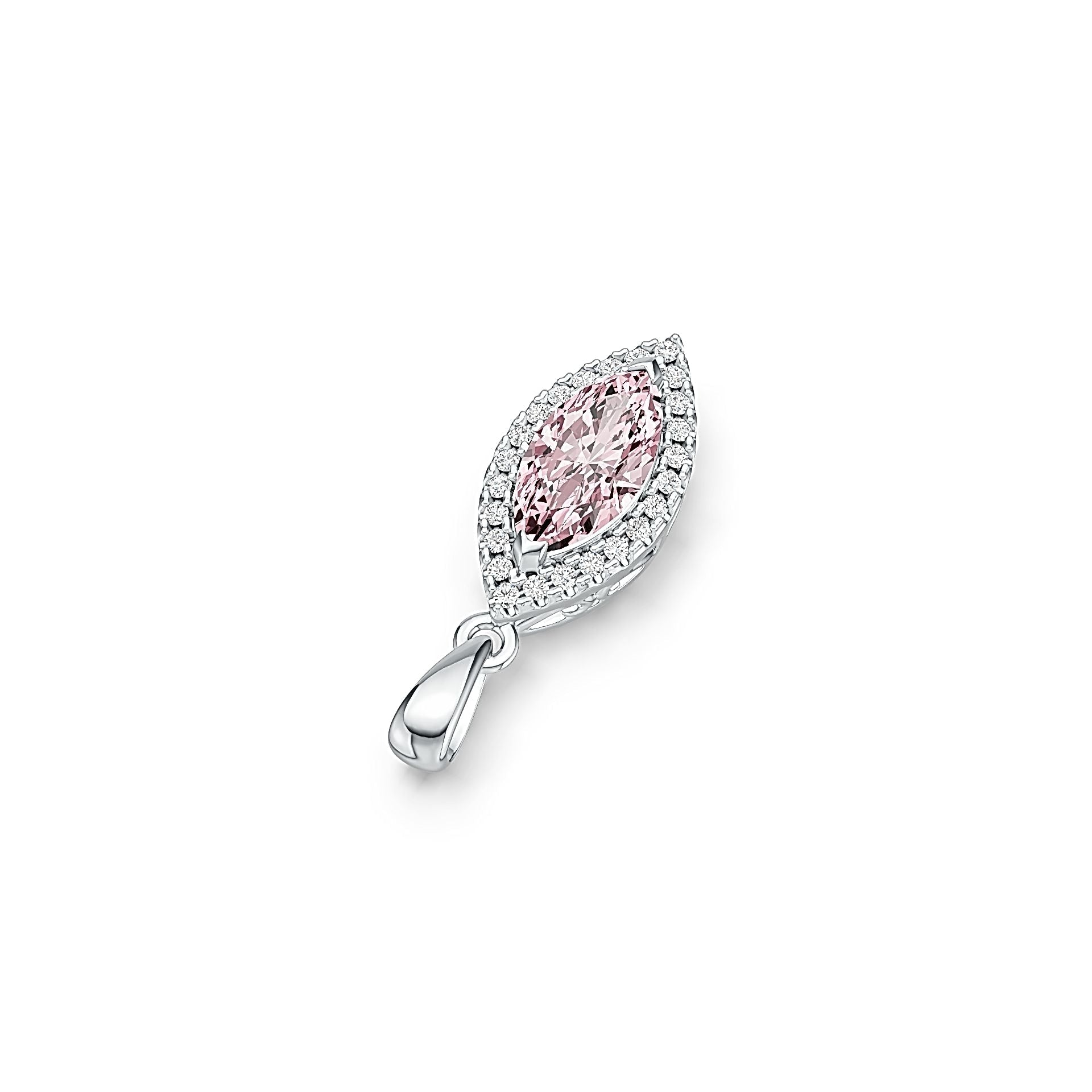 Sterling Silver Semi Mount Pendant Setting Marquise MQ 10X5mm DHJ