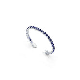 Sterling Silver Tennis Moissanite Bracelet Round RD 6x6mm