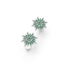 Sterling Silver Semi Mount Earrings Setting Round RD 1.4mm DHJ