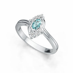 Sterling Silver Semi Mount Ring Setting Marquise MQ 6X3mm DHJ