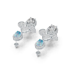 Sterling Silver Semi Mount Earrings Setting Oval OV 10X8mm DHJ