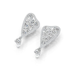 Sterling Silver Semi Mount Earrings Setting PE 9X6mm PE 8X5mm OV 9X7mm CU 6X6mm DHJ
