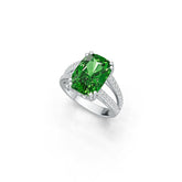 Sterling Silver Semi Mount Ring Setting Cushion CU 14X10mm DHJ