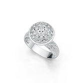 Sterling Silver Semi Mount Ring Setting Round RD 2x2mm DHJ