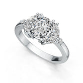 Sterling Silver Semi Mount Ring Setting Oval OV 8X6mm MQ 6X3mm DHJ