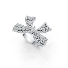Sterling Silver Semi Mount Ring Setting Marquise MQ 6X3mm Ribbon Bow Theme DHJ