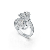 Sterling Silver Semi Mount Ring Setting Oval OV 7X5mm Bow Theme Syzjewelry