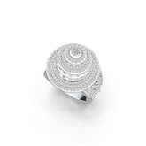 Sterling Silver Semi Mount Ring Setting Pear PE 5X3mm Leaning Tower of Pisa Theme - Syzjewelry