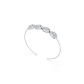 Sterling Silver Semi Mount Bracelet Setting Pear PE 7X5mm DHJ