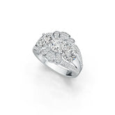 Sterling Silver Semi Mount Ring Setting Round RD 6x6mm Split Shank DHJ