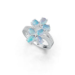 Sterling Silver Semi Mount Ring Setting Oval OV 6X4mm DHJ