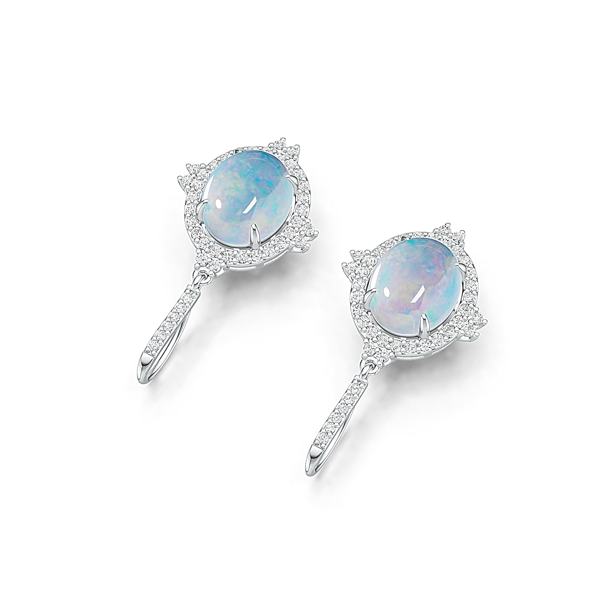 Sterling Silver Semi Mount Earrings Setting Oval OV 12X10mm DHJ